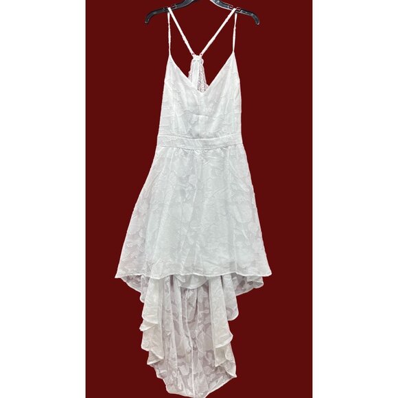 Rue 21 - Women's Summer Sleeveless High Low Hem Ruffle Floral Dress - White - 3X - Picture 1 of 16